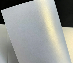 Papier spécial couché A4 250 g/m², carton nacré brillant, poudre de perle, couleur blanc glace, matériel de bricolage, 50 pièces par sac - Product Image 6