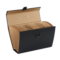 Organisateur de fichiers extensible portable, 19 pochettes avec poignée, index A-Z, boîte de rangement de documents, dossier accordéon pour le bureau