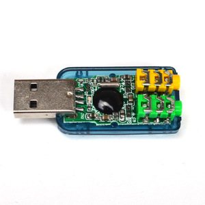 การ์ดเสียง USB 53x23 มม. ชิป Hfr8103 สำหรับเดสก์ท็อปแล็ปท็อปสตรีมมิ่งสด - Product Image 2