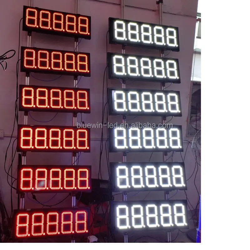 16インチ赤888.8赤緑Ledガス価格チェンジャー標識ガソリンスタンド価格標識