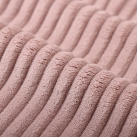 Tissu d'ameublement 100 % polyester tissé respirant en velours côtelé rayé pour canapé, série hiver, textiles de maison – Prix de gros