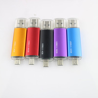Venta al por Mayor de Memorias USB OTG de 4GB 8GB 16GB 32GB 64GB Tipo C, Pendrive para Teléfono Inteligente, Unidad Personalizada para Teléfono