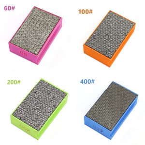 PEXMIENTAS Tampons de ponçage diamantés Tampon de polissage à la main électrolytique Support en mousse Éponge de ponçage pour verre granit marbre - Product Image 4