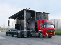 Semi-remorque de scène mobile hydraulique S455 pour concerts en plein air, festivals et productions d'événements de grande envergure