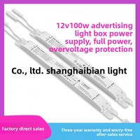 Adaptateur d'alimentation à découpage intégré ultra-mince 100-240V pour caissons lumineux LED avec garantie de 3 ans et efficacité de 90%