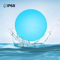 Lámpara LED Esférica Colgante para Exteriores, Impermeable IP65, de Plástico, Flotante, Decorativa para Piscina, Jardín y Borde de Piscina