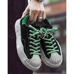 Zapatillas Deportivas de Lona para Hombre FOXA, Color Blanco y Verde, Suela de Goma, Moda Primavera, Zapatos para Caminar - Product Image 2