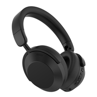 Casque audio sans fil haute fidélité ANC, casque Bluetooth supra-auriculaire, réduction active du bruit ENC, appels clairs