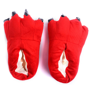 Nueva llegada cálido Animal lindo patas de peluche de juguete de dibujos animados de animales zapatillas de felpa zapatillas - Product Image 2