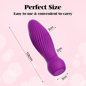 Hot Sale Female Masturbator Single <strong>Shock</strong> Soft USB Charging Sex AV Wand <strong>Massager</strong> Sex Toy Vibrating Massage for Women - Product Image 3
