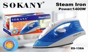 <span class=keywords><strong>Plancha</strong></span> de Vapor Sokany 198-1/138, <span class=keywords><strong>Plancha</strong></span> de Vapor Económica de 1000w, <span class=keywords><strong>Plancha</strong></span> de Vapor Eléctrica Inalámbrica <span class=keywords><strong>Profesional</strong></span> - Product Image 2