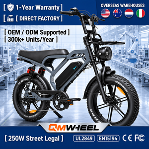 Bicicleta eléctrica urbana QMHEEL V20 Limited con batería de litio de 48V y 18.2Ah, neumáticos gruesos, para cadenas minoristas y suministro a distribuidores. - Product Image 1