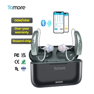 เครื่องช่วยฟังดิจิตอล16ช่อง OTC ที่ดีที่สุดชาร์จไฟได้สำหรับผู้สูงอายุเครื่องขยายเสียงบลูทูธไร้สายสำหรับการสูญเสียการได้ยินที่รุนแรง - Product Image 1