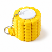 Yuglow Corn Kernels 3D Puzzle Building Blocks Mainan Edukasi Anak untuk Mengurangi Stres Gantungan Kunci Liontin