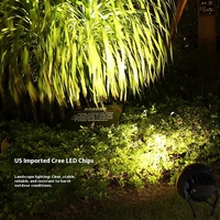 Projecteur LED extérieur en aluminium étanche IP66 DC 12V/24V 6000K Lumière du jour CRI80 Angle de faisceau 120° pour jardin, aménagement paysager et arbres