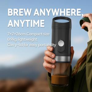 Xách tay hoàn toàn tự động thép không gỉ cà phê brewer Máy pha cà phê 3-in-1 tương thích viên nang Cà Phê Mặt đất 20bar áp lực - Product Image 5