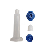 Seringues de distribution en PP sans silicone, cartouches de colle de précision, cylindres de seringues de distribution 3cc 5cc, cylindres de cartouches de colle époxy