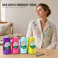 Fabricant de fil à broder en acrylique 24S 2 plis 875 couleurs 3000 yards OEM ODM Couleurs personnalisées sur mesure