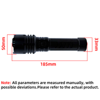 Linterna LED con Zoom e Indicador de Batería, Recargable por USB, Linterna Táctica Impermeable para Camping y Senderismo