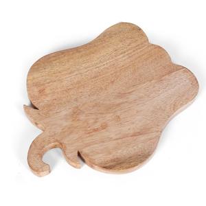 Planche à découper de cuisine en bois massif durable avec bords arrondis |   Grande planche à découper en bois pour hôtel - Product Image 2