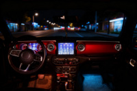 Lumière d'ambiance de voiture SJC 64 couleurs pour Jeep Wrangler JK JL 2011-2023, accessoires de ventilation d'air à turbine LED pour la mise à niveau de l'intérieur de la voiture