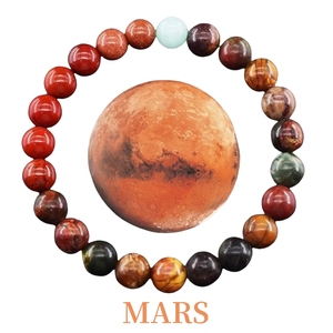 Pulsera de piedra natural de 8 planetas de gran oferta, cuentas de piedras preciosas del Sistema <span class=keywords><strong>Solar</strong></span>, joyería unisex, precio barato - Product Image 1