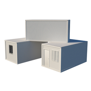 Construction en acier modulaire préfabriquée de petite maison de conteneur pour le matériel extérieur de panneau "sandwich" d'immobiliers - Product Image 2