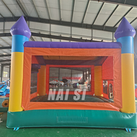 15x15ft gonflable lune sauts sauter pull maison arrière-cour rebondissant château enfants extérieur trampolines gonflables air videur
