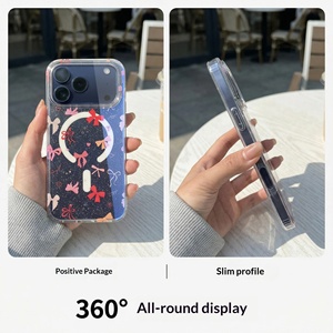 เคสแม่เหล็กดีไซน์ลายสัตว์รุ่นใหม่สำหรับ 17 Pro <span class=keywords><strong>Max</strong></span> ป้องกันแสงสีฟ้าแบบสองชั้น พร้อมการป้องกัน IMD สำหรับ 16/15 Pro - Product Image 2
