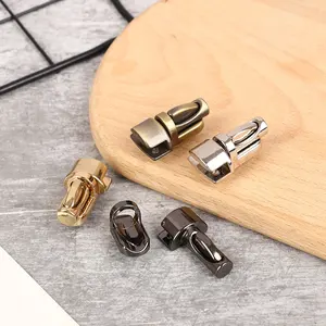 金属褶皱锁拇指锁19*34毫米银金矩形形状锁扣锁扣离合器钱包手提包五金修理。