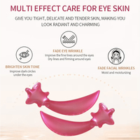 Jual promo asam Hyaluronic Retinol kolagen hidrogel 24k Gold bintang di bawah mata Gel Patch masker untuk lingkaran hitam