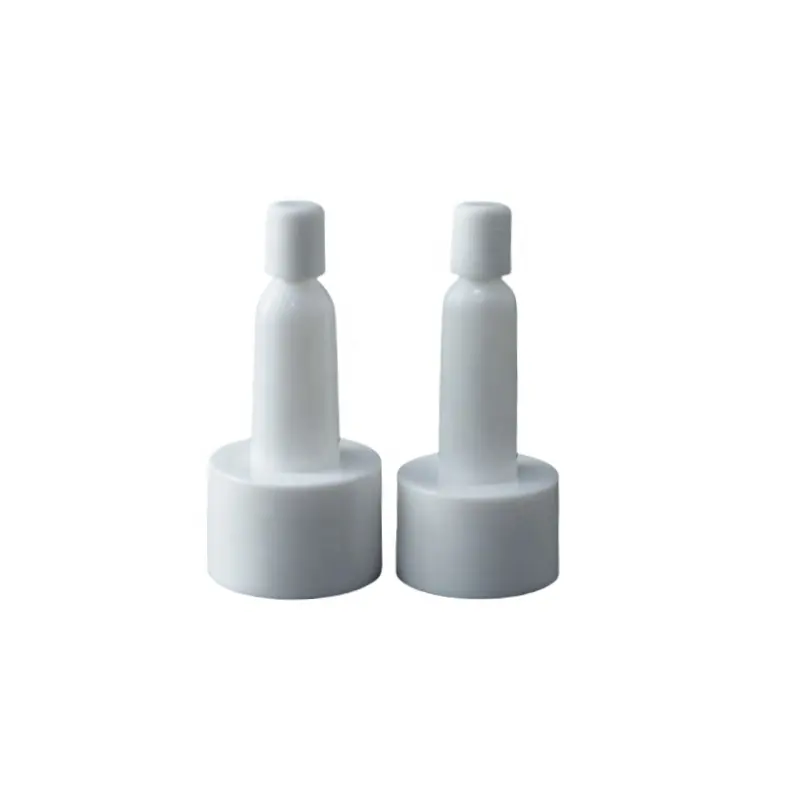 Точечные товары, 20 мм, белый цвет, головка трубы, мягкая пластиковая винтовая головка для стеклянной бутылки