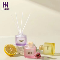 Flacon cylindrique artisanal sans alcool de 50 ml, aromathérapie, parfum classique à étiquette privée pour la décoration de la maison et des hôtels
