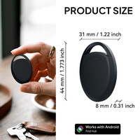 AirTag Android Google Find My Mini Rastreador GPS Antipérdida Localizador de Llaves GPRS Batería Reemplazable para Rastreo Mundial