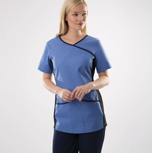 Pantalons et chemisiers d'uniformes <span class=keywords><strong>pour</strong></span> le personnel de ménage, 65% polyester, 35% coton sergé, couleur et logo personnalisés - Product Image 4