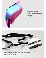 Lunettes de natation pour femme Eyeline 2026, nouvelle collection, pour triathlon, étanches, verres PC tendance, joint en silicone, anti-buée UV, protection des yeux