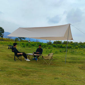 Lona de Tela Oxford con Recubrimiento Plateado en Forma de Mariposa, 550x560cm, Impermeable, para Acampar al Aire Libre, Refugio Solar, Tienda de Campaña Individual - Product Image 3