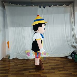 Costumes de mascotte de marionnette de <span class=keywords><strong>Pinocchio</strong></span> pour adultes, costumes de mascotte de dessin animé pour Halloween à vendre - Product Image 5