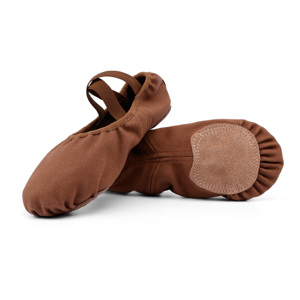 <span class=keywords><strong>Ballerine</strong></span> classiche color marrone chiaro <span class=keywords><strong>ballerine</strong></span> rosa con morbido tessuto elasticizzato per donne e ragazze danza e Performance per bambini - Product Image 2