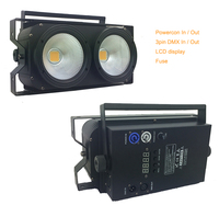 Éclairage de scène LED 2 yeux 2x100W WW COB LED, projecteur de scène pour DJ, événements et fêtes