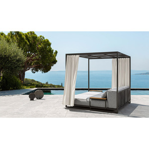 Hotel Jardín Piscina Daybed Muebles de exterior Tumbona Cama de sol Tienda de campaña con marco de aluminio Cama con dosel - Product Image 1