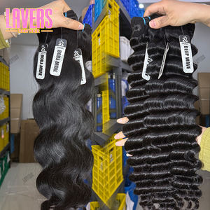 Paquets de cheveux humains grade 12A Double trame 100% cheveux vierges brésiliens non transformés vendeur en gros de cheveux vierges bruts alignés sur les cuticules - Product Image 3