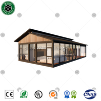 Maison conteneur pliable préfabriquée certifiée 20ft/40ft, Villa mobile préfabriquée extensible type Granny Flat