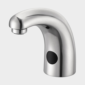 Robinet de lavabo en acier inoxydable à détection infrarouge automatique, à montage sur plan, pour usage commercial - Product Image 4
