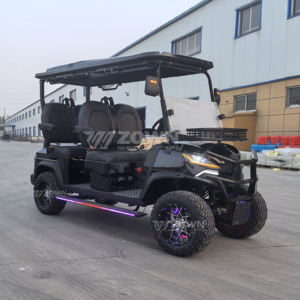 Voiturette de golf électrique de luxe avec éclairage LED décoratif pour le transport de groupes dans les zones touristiques - Product Image 4