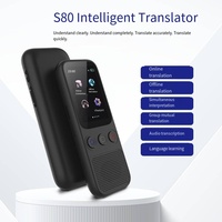 Traducteur Multilingue Portable S80 Traduction Vocale Instantanée pour Voyages & Réunions Interprète Hors Ligne Précis