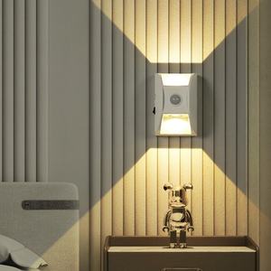 ไฟติดผนังแบบเหนี่ยวนำ USB รุ่นใหม่ ไฟ LED ส่องขึ้นลง ไฟ LED เซ็นเซอร์อัจฉริยะสำหรับตกแต่งภายในบ้าน - Product Image 2