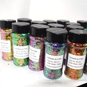 Glitter Cangiante Camaleonte Viola-Blu 65g in Bottiglia Shaker, Mix di Glitter Cangiante per Artigianato, Unghie, Resina, Scrapbooking - Product Image 2