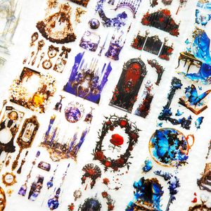 Ruban PET 2M/Rouleau Série Exotic Love Matériel DIY Rétro pour Carnet Autocollants Décoratifs en Boucle - Product Image 4