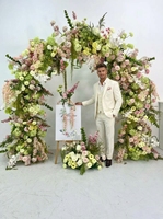Boules de fleurs métalliques rustiques et élégantes pour centres de table de mariage, décorations de table pour événements, fêtes et anniversaires